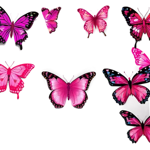 Pink Butterfly Clipart Png 05232024 PNG image