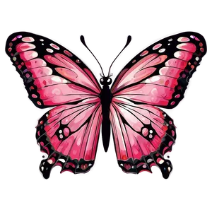 Pink Butterfly Fine Detail PNG Ifu PNG