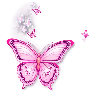 Pink Butterfly For Invitation Card PNG 05232024 PNG