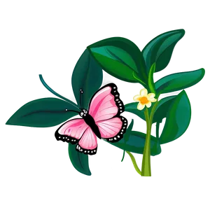 Pink Butterfly For Kids PNG 97