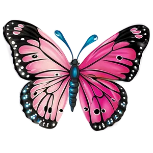 Pink Butterfly For Kids PNG Guu