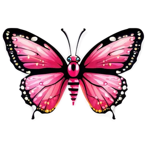Pink Butterfly For Kids PNG Hsp42