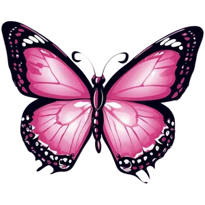 Pink Butterfly For Logo Design PNG Dib