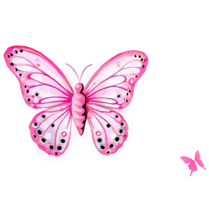 Pink Butterfly For Scrapbooking PNG Aam66 PNG