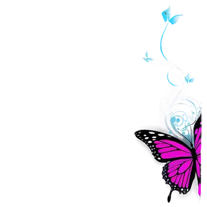 Pink Butterfly For Wedding Design PNG Ofd