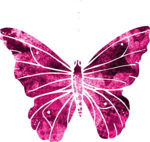 Pink Butterfly Graphic Art