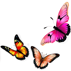 Pink Butterfly In Flight Png 70 PNG image