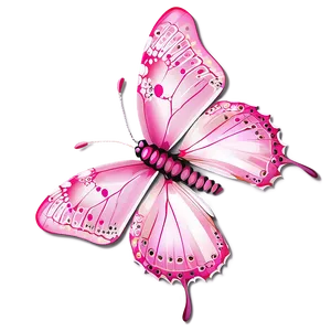 Pink Butterfly In Nature PNG 78