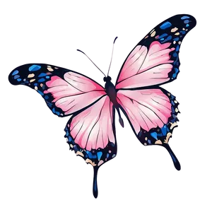 Pink Butterfly Natural Beauty PNG Wnx23 PNG