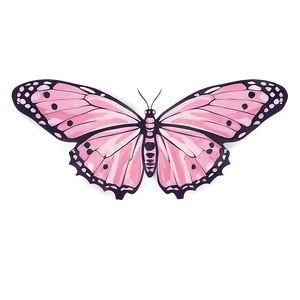 Pink Butterfly Outline PNG Sjp