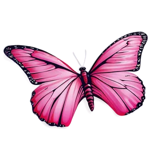 Pink Butterfly Pattern Background PNG 66