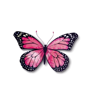 Pink Butterfly Pattern Background PNG Mkm10