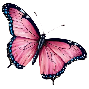 Pink Butterfly Realistic PNG Jnv PNG