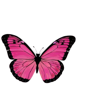 Pink Butterfly Silhouette Graphic PNG Ukt