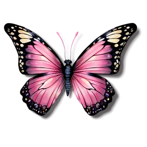 Pink Butterfly Sticker PNG 13