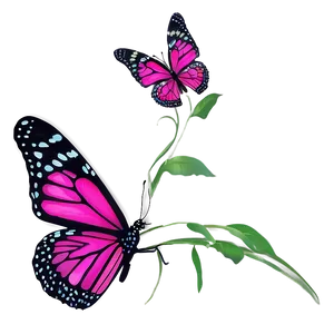 Pink Butterfly True Image PNG 28 PNG