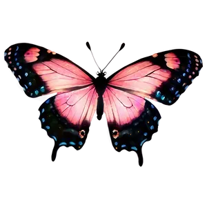 Pink Butterfly With Soft Glow PNG 05232024