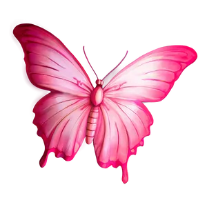 Pink Butterfly With Soft Glow PNG 05232024