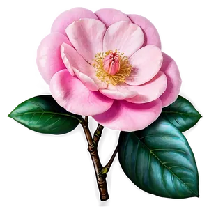 Pink Camellia Elegance PNG 05242024 PNG