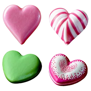 Pink Candy Hearts Png 06212024 PNG image