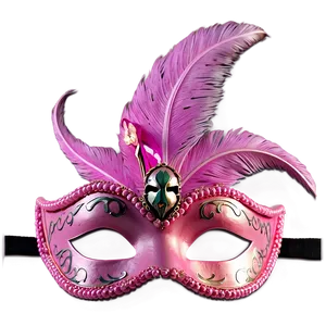 Pink Carnival Mask PNG 51