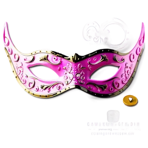 Pink Carnival Mask PNG Kfe