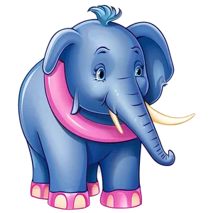 Pink Cartoon Elephant Png 20 PNG image