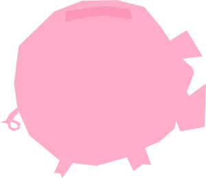 Pink Cartoon Piggy Graphic PNG