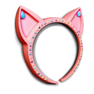 Pink Cat Ear Decoration Png 06212024 PNG image