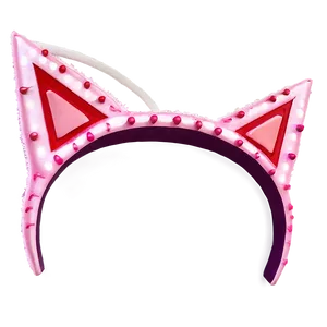 Pink Cat Ear Decoration Png 06212024 PNG image