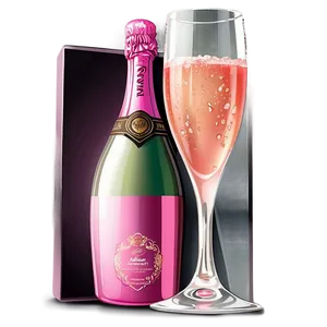 Pink Champagne In Elegant Bar Setting Png 06292024 PNG image