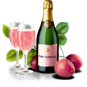 Pink Champagne In Sunset Light Png 06292024 PNG image