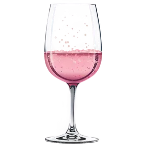 Pink Champagne In Vintage Glass PNG 06292024