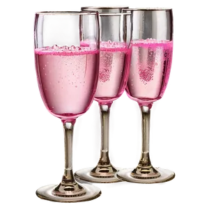 Pink Champagne In Vintage Glass Png Bqi PNG image