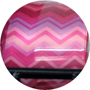 Pink Chevron Pattern Ball PNG image