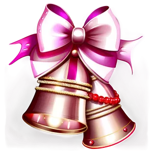 Pink Christmas Bells Png 40 PNG image