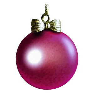 Pink Christmas Ornament PNG Qbn83