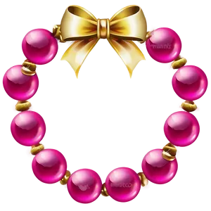 Pink Christmas Ornaments PNG 69