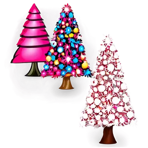 Pink Christmas Tree Png 06122024 PNG image