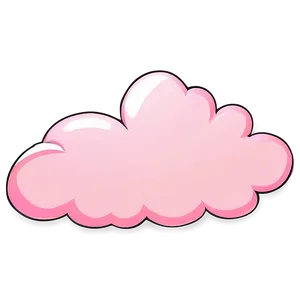 Pink Cloud Cartoon Style Png 98 PNG image