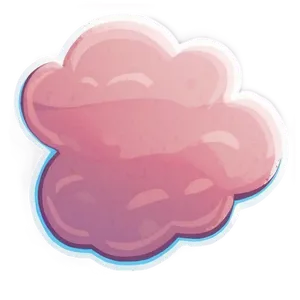 Pink Cloud Cartoon Style Png Wni PNG image