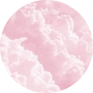 Pink Cloud Circle Abstract PNG