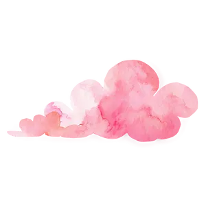 Pink Cloud Watercolor Texture PNG 06252024 PNG