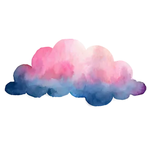 Pink Cloud Watercolor Texture PNG 06252024 PNG