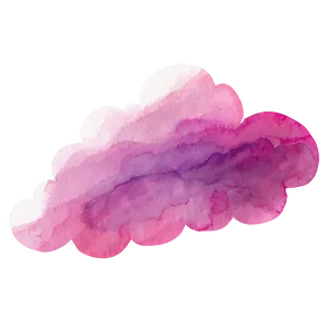 Pink Cloud Watercolor Texture PNG Cbo20