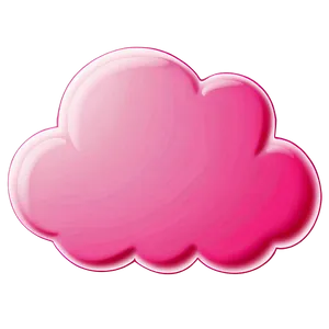 Pink Cloud Whimsical Design Png Ipa PNG image