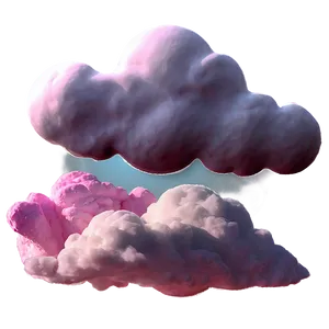 Pink Clouds Skyline PNG 06252024