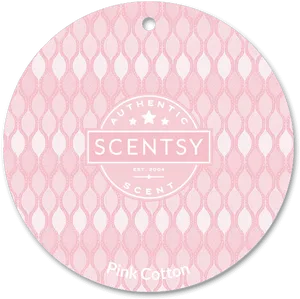 Pink Cotton Scentsy Circle PNG image