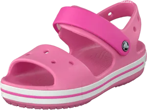 Pink Crocs Sandal Isolated