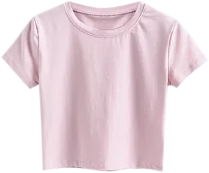 Pink Crop Top Plain Design